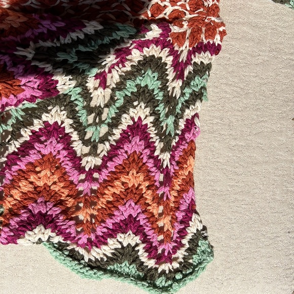 FREE PEOPLE OVERSIZED heatwave pullover cinnamon sage combo sweater - Picture 17 of 17